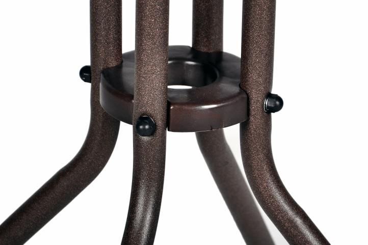 Bistro stół ze szklanym blatem